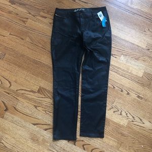 Inc Denim pants in shimmery black NWT